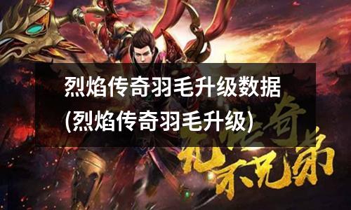 烈焰传奇羽毛升级数据 (烈焰传奇羽毛升级)
