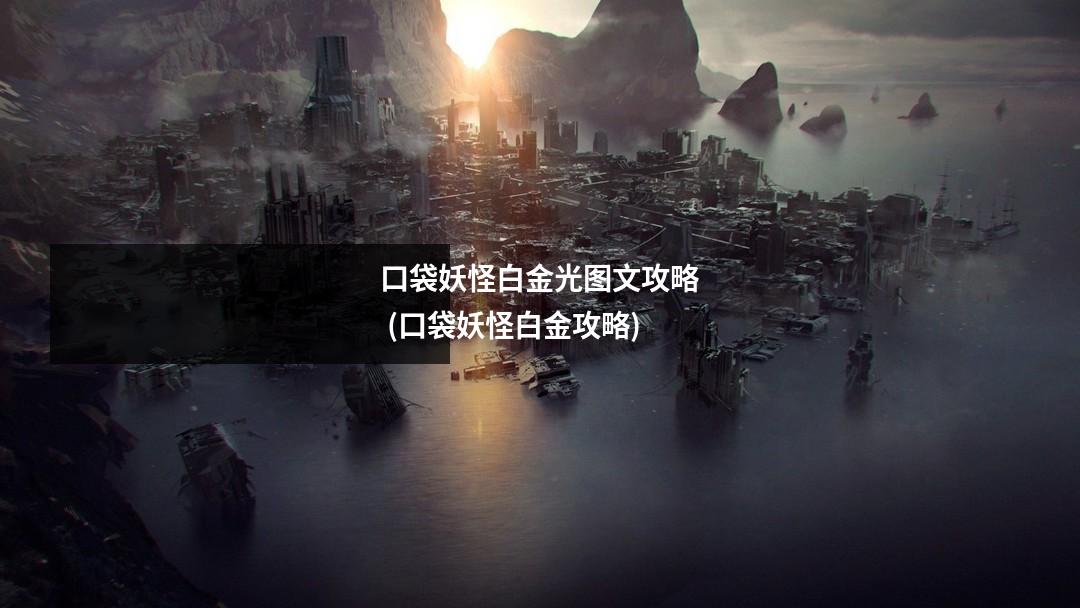 口袋妖怪白金光图文攻略 (口袋妖怪白金攻略)