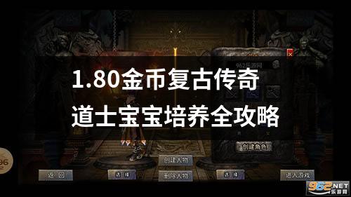 1.80金币复古传奇道士宝宝培养全攻略